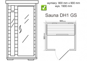SAUNA Infra Red DH1 GS + Koloroterapia